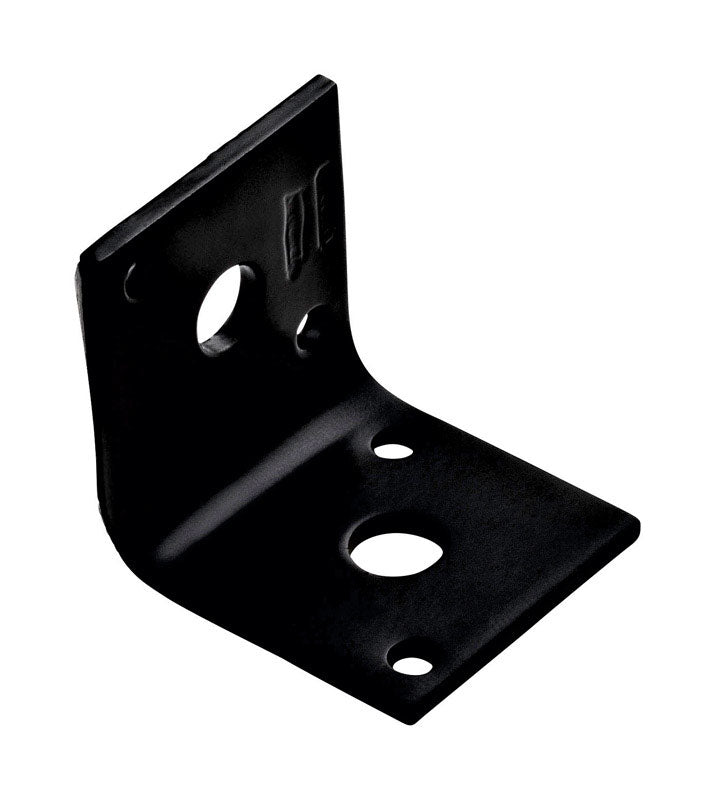 NATIONAL HARDWARE - National Hardware 1.65 in. H X 1.5 in. W X 0.125 in. D Black Carbon Steel Inside/Outside Corner Brac