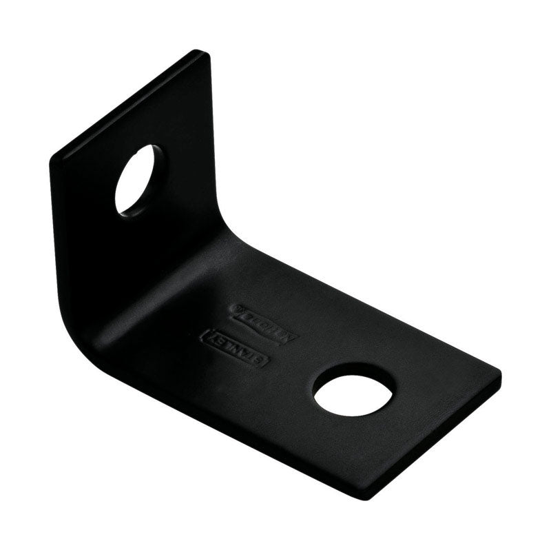 NATIONAL HARDWARE - National Hardware 2.5 in. H X 1.5 in. W X 0.125 in. D Black Carbon Steel Inside Corner Brace