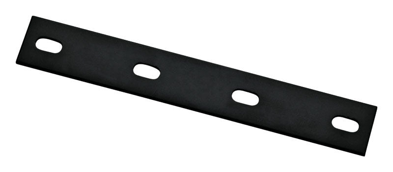 NATIONAL HARDWARE - National Hardware 10 in. H X 1.5 in. W X 0.125 in. D Black Carbon Steel Flat Mending Plate