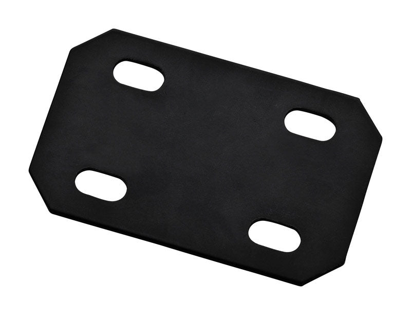 NATIONAL HARDWARE - National Hardware 4.7 in. H X 3 in. W X 0.125 in. D Black Carbon Steel Flat Mending Plate