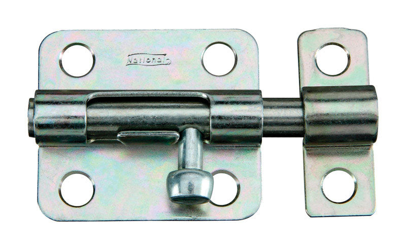 NATIONAL HARDWARE - National Hardware 2-1/2 in. L Zinc-Plated Steel Barrel Bolt 1 pk