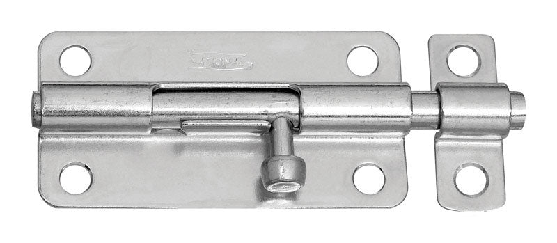 NATIONAL HARDWARE - National Hardware 4 in. L Zinc-Plated Steel Barrel Bolt 1 pk