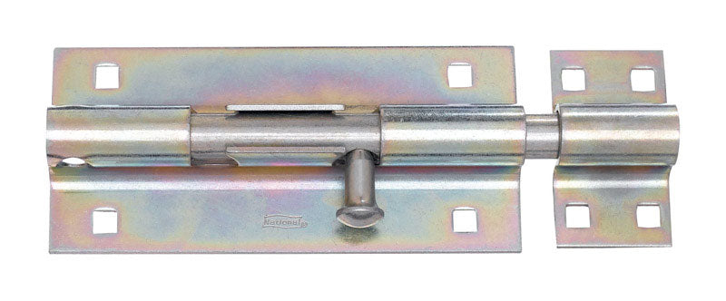 NATIONAL HARDWARE - National Hardware 8 in. L Zinc-Plated Steel Heavy Duty Barrel Bolt 1 pk