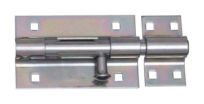 NATIONAL HARDWARE - National Hardware 5 in. L Zinc-Plated Steel Heavy Duty Barrel Bolt 1 pk