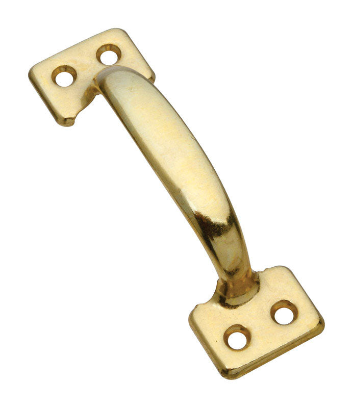 NATIONAL HARDWARE - National Hardware 4 in. L Brass Gold Steel Universal Sash Lift Handle 1 pk