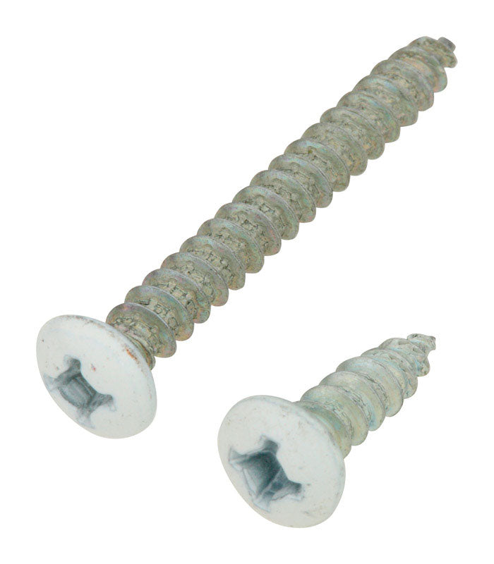 NATIONAL HARDWARE - National Hardware White Steel Ornamental Shelf Bracket Screws