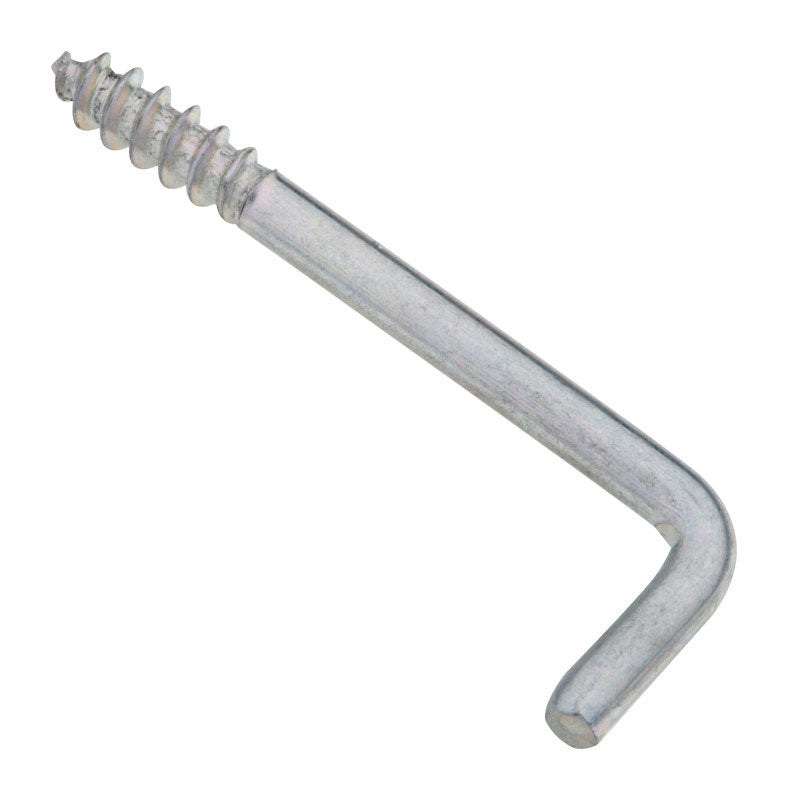 NATIONAL HARDWARE - National Hardware Zinc-Plated Silver Steel 1-3/8 in. L Square Bend Hook 2 lb 10 pk