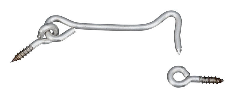 NATIONAL HARDWARE - National Hardware Silver Stainless Steel 4 in. L Hook and Eye 1 pk