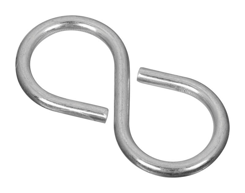 NATIONAL HARDWARE - National Hardware Zinc-Plated Silver Steel 2-1/8 in. L Closed S-Hook 15 lb