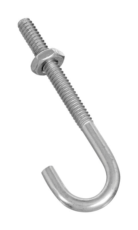 NATIONAL HARDWARE - National Hardware Zinc-Plated Silver Steel 2-1/2 in. L J-Bolt 40 lb 1 pk - Case of 10