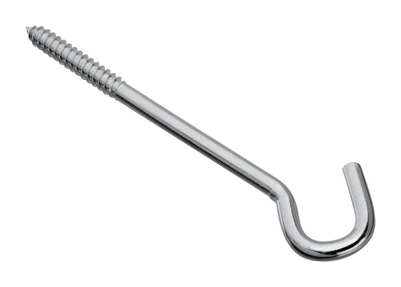 NATIONAL HARDWARE - National Hardware Zinc-Plated Silver Steel 8 in. L Screw Hook 150 lb 1 pk