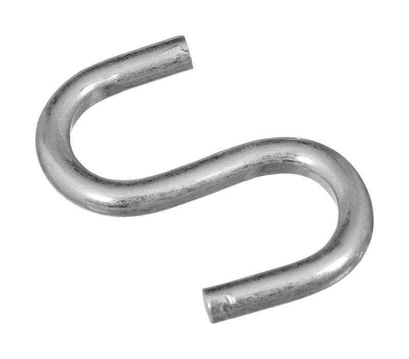 NATIONAL HARDWARE - National Hardware Zinc-Plated Silver Steel 1 in. L Open S-Hook 6 pk