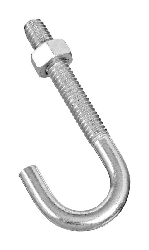 NATIONAL HARDWARE - National Hardware Zinc-Plated Silver Steel 3 in. L J-Bolt 1 pk - Case of 10