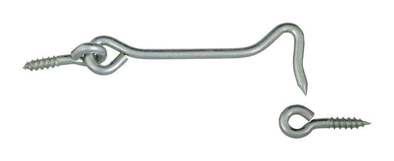 NATIONAL HARDWARE - National Hardware Zinc-Plated Silver Steel 4 in. L Hook and Eye 1 pk
