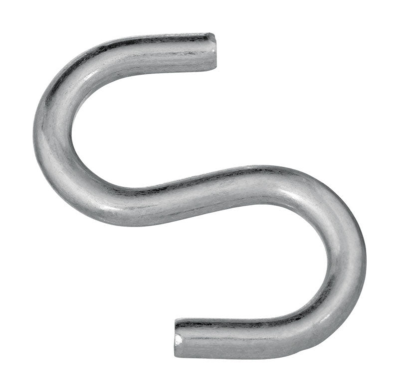 NATIONAL HARDWARE - National Hardware Zinc-Plated Silver Steel 3 in. L Open S-Hook 1 pk