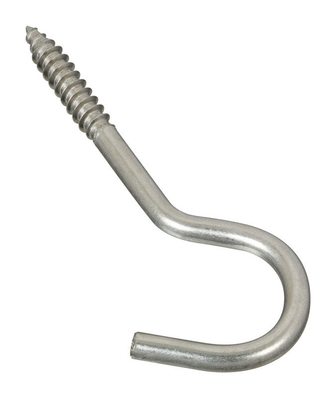 NATIONAL HARDWARE - National Hardware Silver Stainless Steel 4-1/4 in. L Screw Hook 1 pk - Case of 10