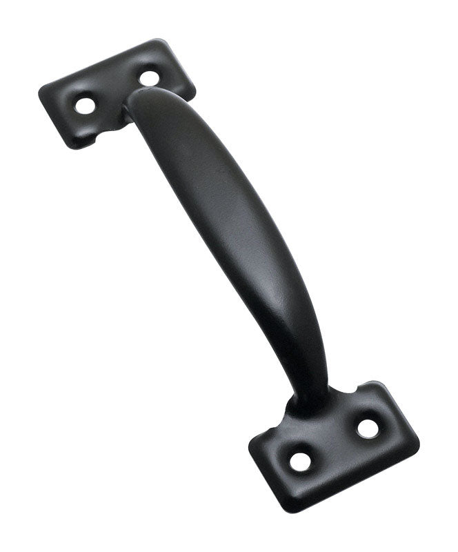NATIONAL HARDWARE - National Hardware 5-3/4 in. L Black Steel Door Pull