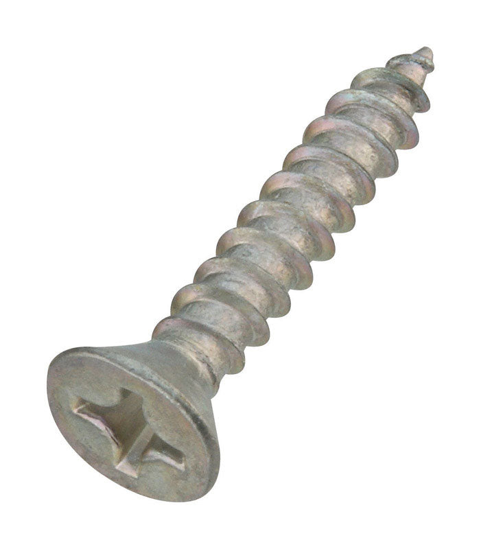 NATIONAL HARDWARE - National Hardware No. 12 X 1-1/4 in. L Phillips Zinc-Plated Wood Screws 18 pk