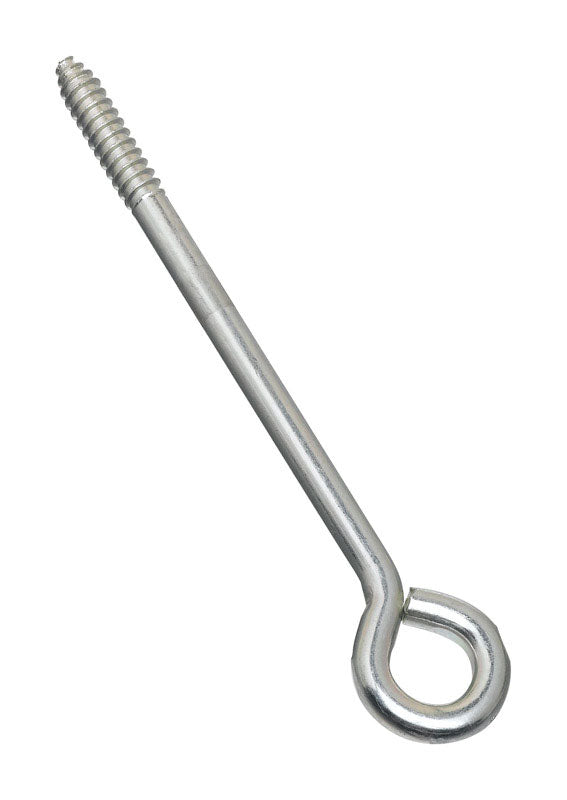 NATIONAL HARDWARE - National Hardware 8 in. L Zinc-Plated Silver Steel Lag Screw Eye 1 pk - Case of 10