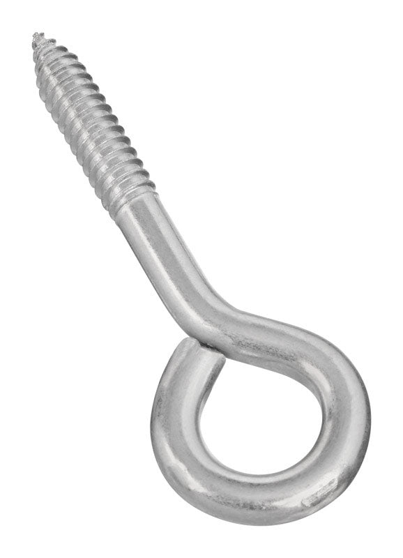 NATIONAL HARDWARE - National Hardware 5.25 in. L Zinc-Plated Silver Steel Lag Screw Eye 1 pk
