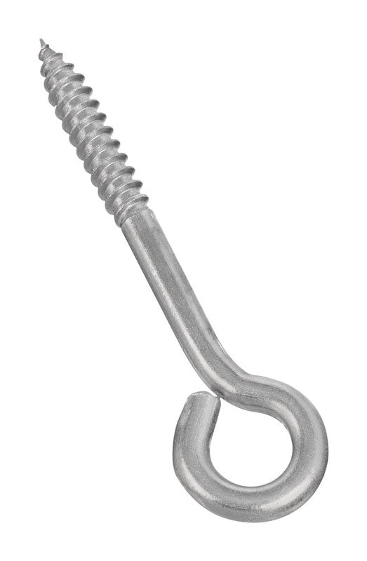 NATIONAL HARDWARE - National Hardware 3.75 in. L Silver Stainless Steel Lag Screw Eye 1 pk