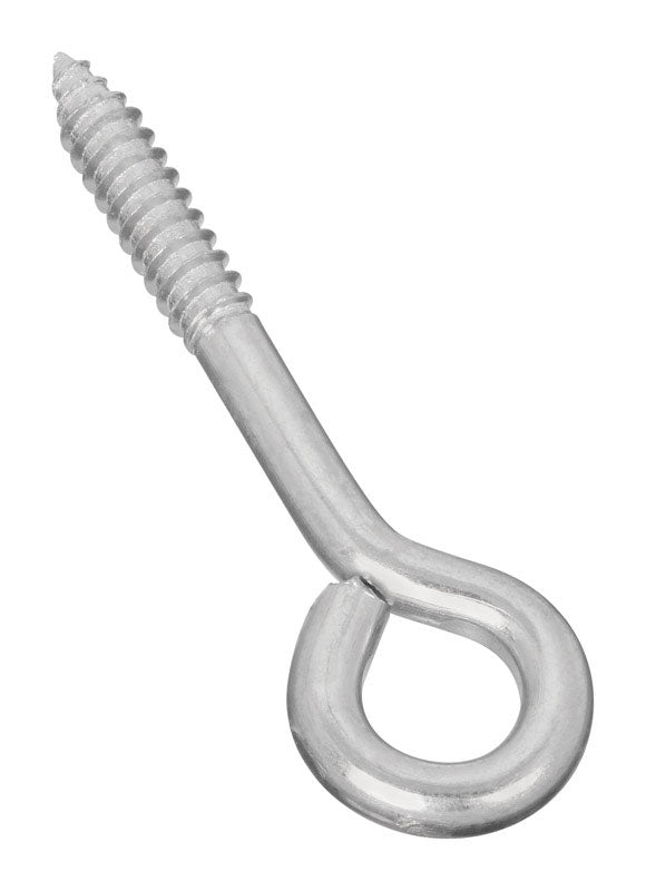 NATIONAL HARDWARE - National Hardware 4 in. L Zinc-Plated Silver Steel Lag Screw Eye 1 pk