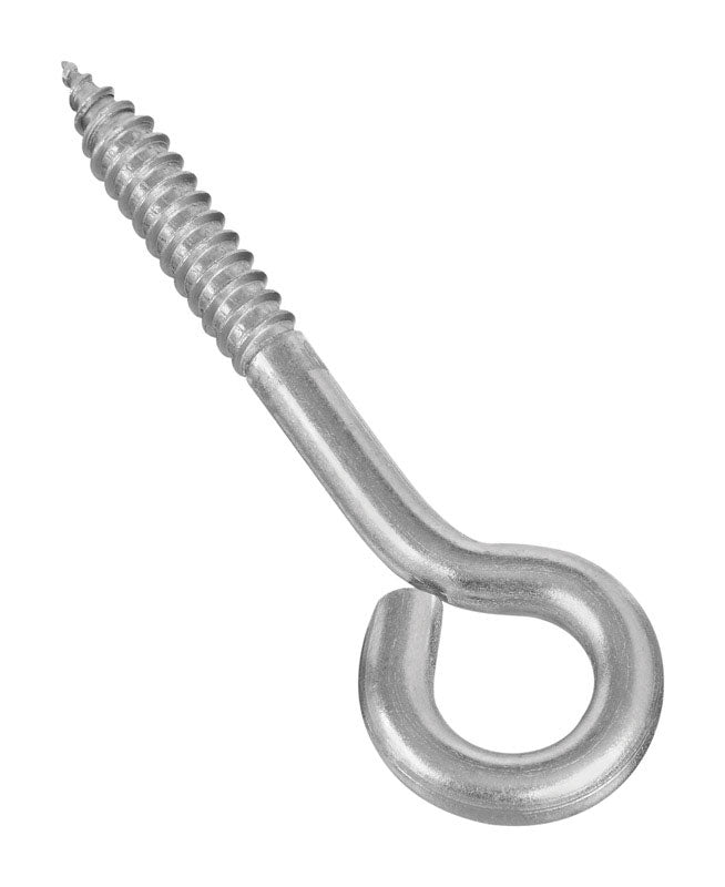 NATIONAL HARDWARE - National Hardware 4 in. L Silver Stainless Steel Lag Screw Eye 1 pk