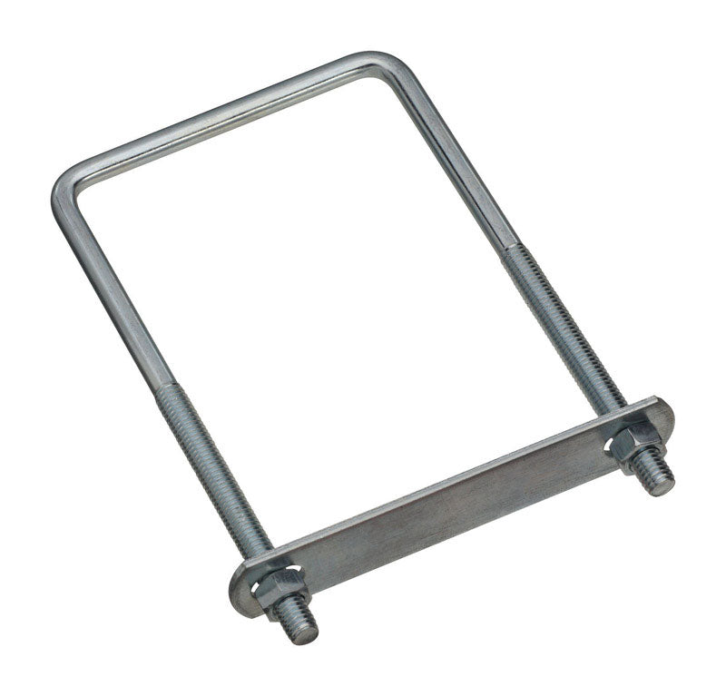 NATIONAL HARDWARE - National Hardware 3/8 in. X 4 in. W X 7 in. L Coarse Zinc-Plated Steel Square U-Bolt