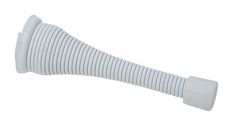 NATIONAL HARDWARE - National Hardware Steel w/Rubber Tip White Spring Door Stop Mounts to wall