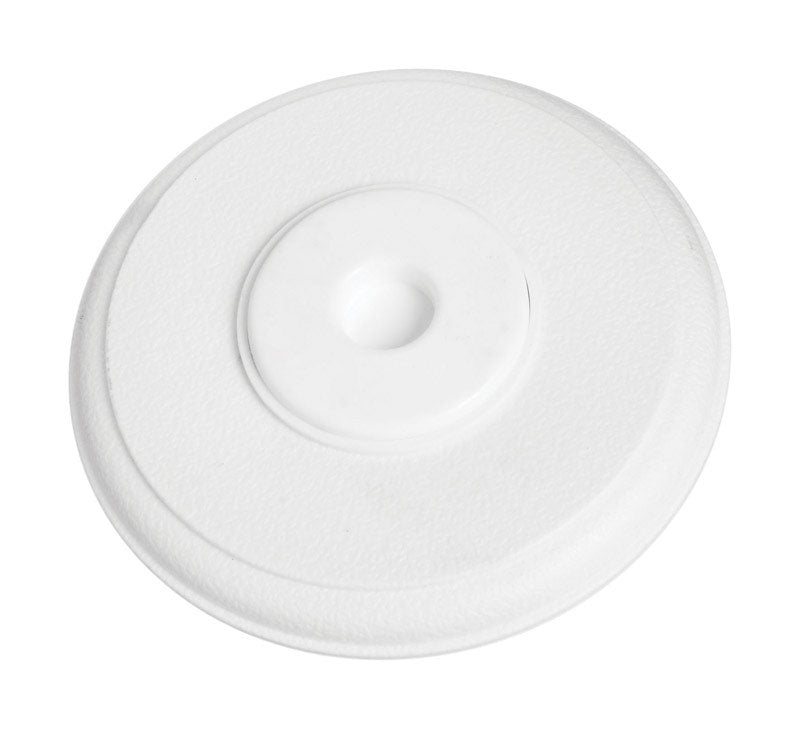 NATIONAL HARDWARE - National Hardware Plastic White Wall Door Stop Mounts to wall 5-3/8 in.