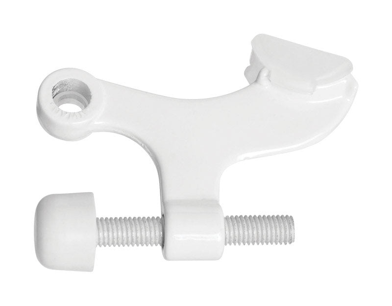 NATIONAL HARDWARE - National Hardware Zinc White Hinge Pin Door Stop Mounts to door
