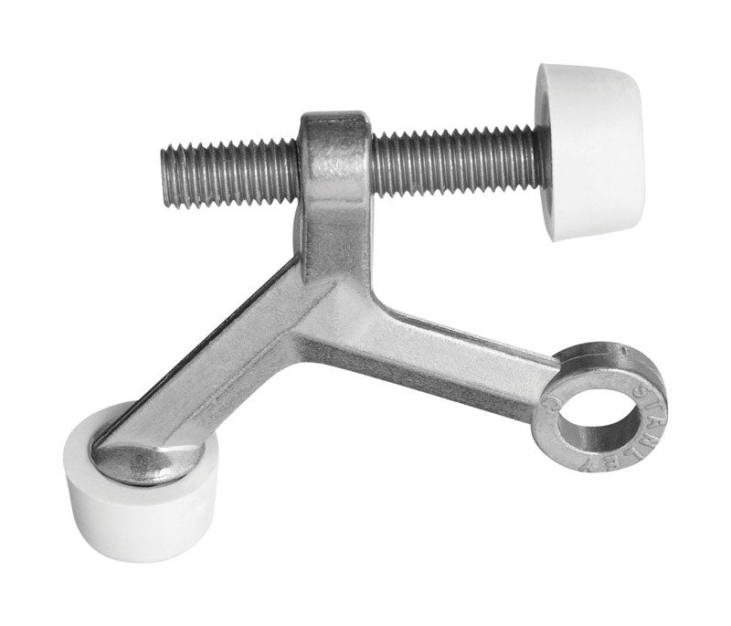 NATIONAL HARDWARE - National Hardware Zinc Satin Nickel Silver Hinge Pin Door Stop Mounts to door