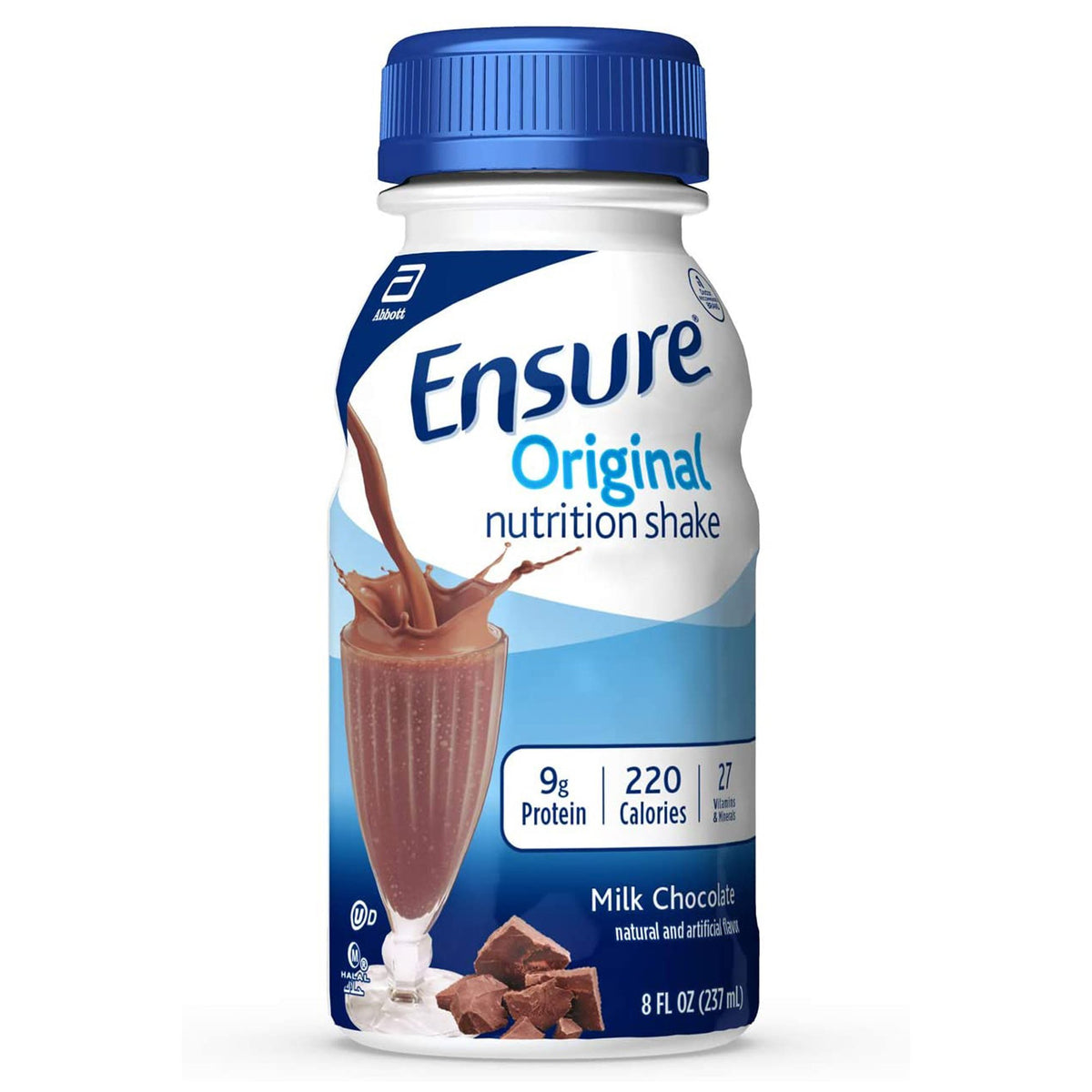 Abbott Nutrition - Oral Supplement Ensure® Original Shake Milk Chocolate Flavor Liquid 8 oz. Bottle [6/PK]
