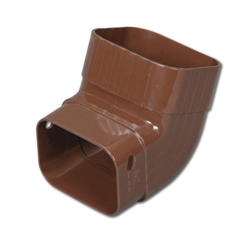 AMERIMAX - Amerimax 4.25 in. H X 3.25 in. W X 4.25 in. L Brown Vinyl K Gutter Elbow - Case of 20
