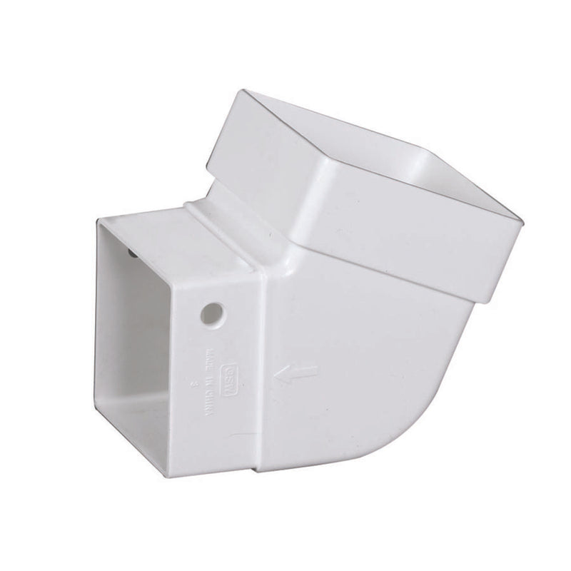 AMERIMAX - Amerimax 3.88 in. H X 3.63 in. W X 3.63 in. L White Vinyl U Gutter Elbow - Case of 20