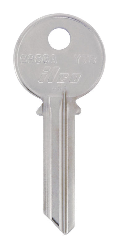 HILLMAN - Hillman Traditional Key House/Office Key Blank 130 Y78 Single For Yale Locks - Case of 4