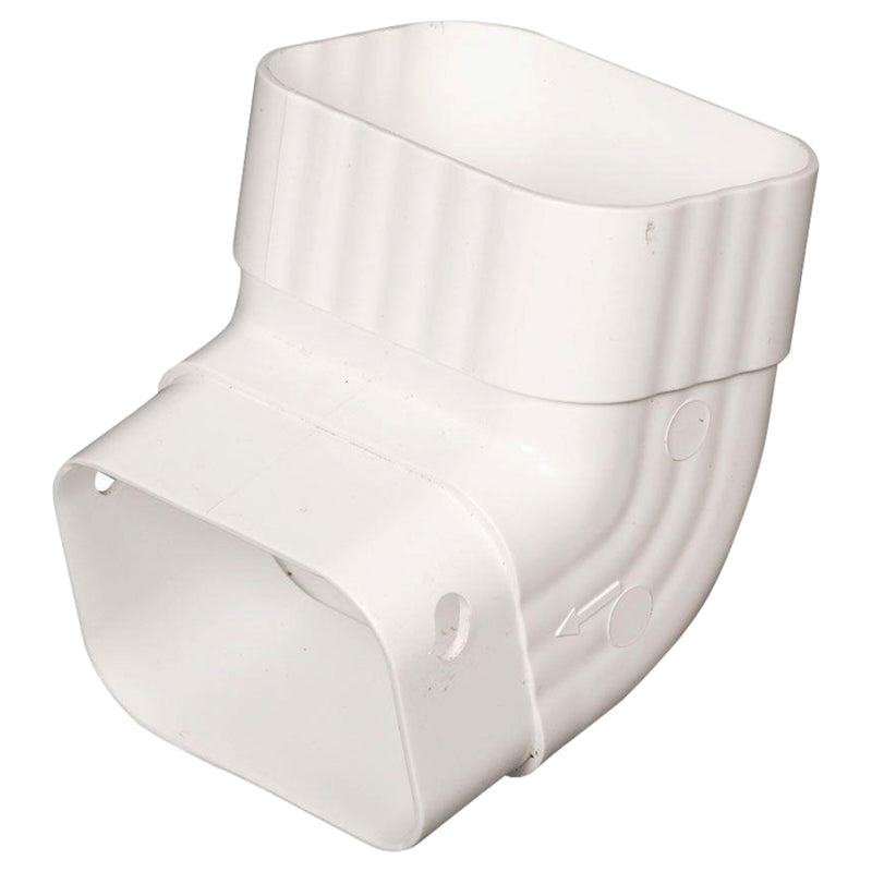 AMERIMAX - Amerimax 4.25 in. H X 3.25 in. W X 4.25 in. L White Vinyl K Gutter Elbow