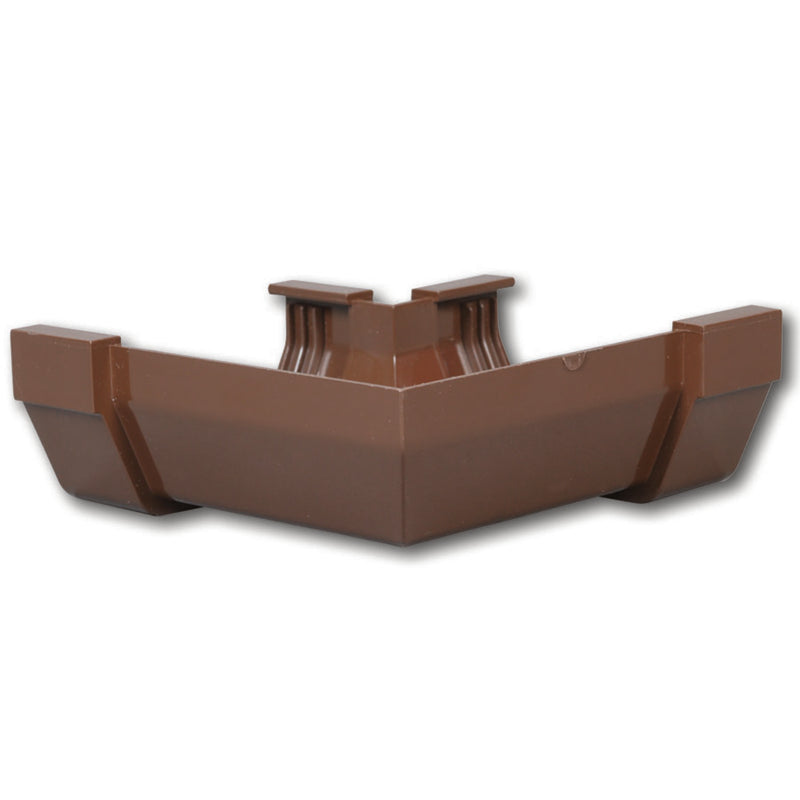 AMERIMAX - Amerimax 3.3 in. H X 5 in. W X 5 in. L Brown Vinyl U Gutter Corner - Case of 10