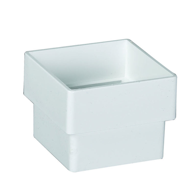 AMERIMAX - Amerimax 2.6 in. H X 2 in. W X 2 in. L White Vinyl U Downspout Connector - Case of 10
