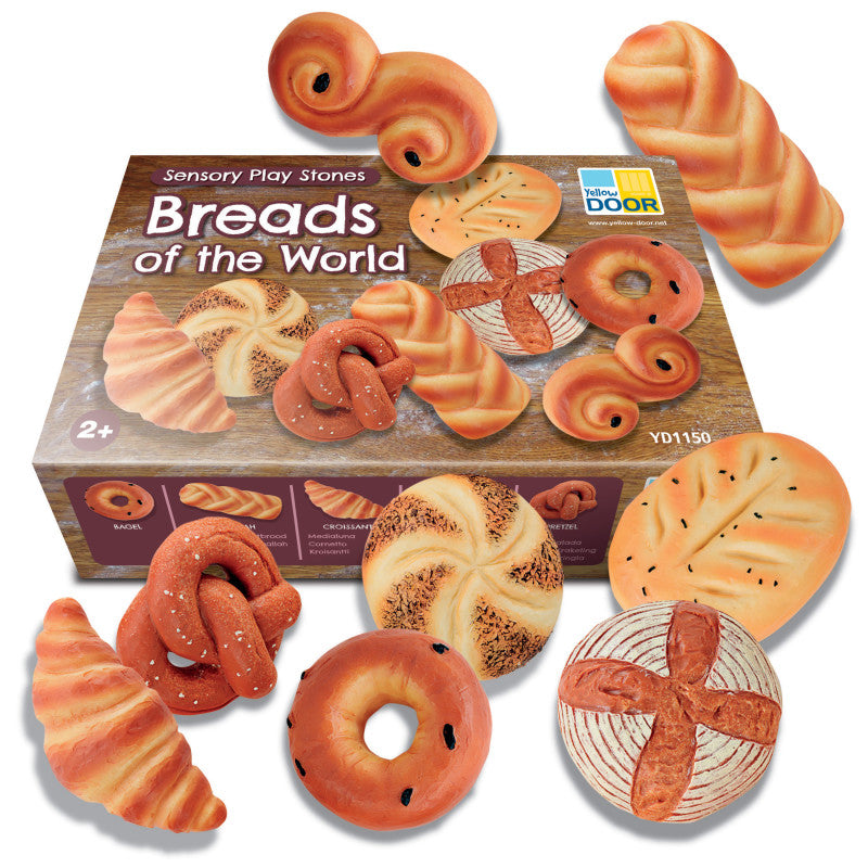 YELLOW DOOR - Sensory Play Stones, Breads of the World