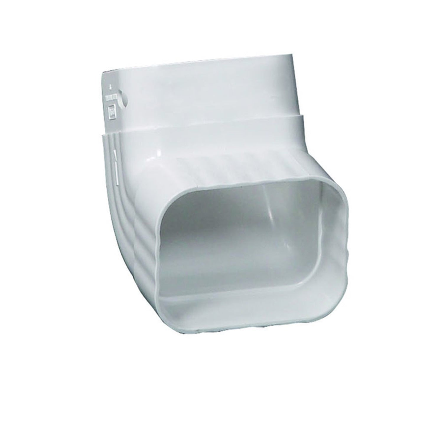 Amerimax 3 in. H X 4 in. W X 5.5 in. L White Vinyl A Gutter Elbow - Case of 20