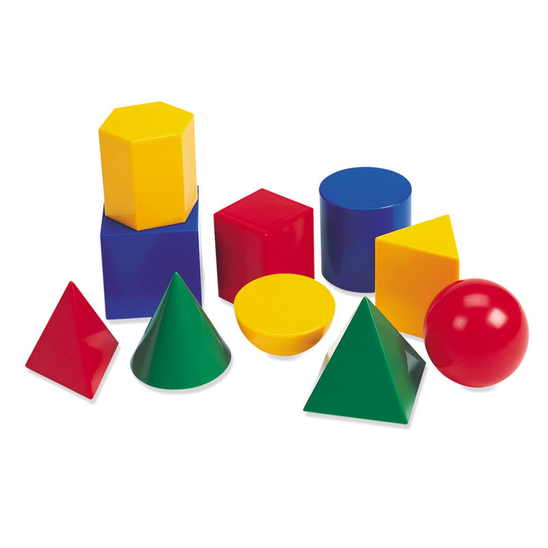 LEARNING RESOURCES - Large Geometric Plastic Shapes, 10 Pieces