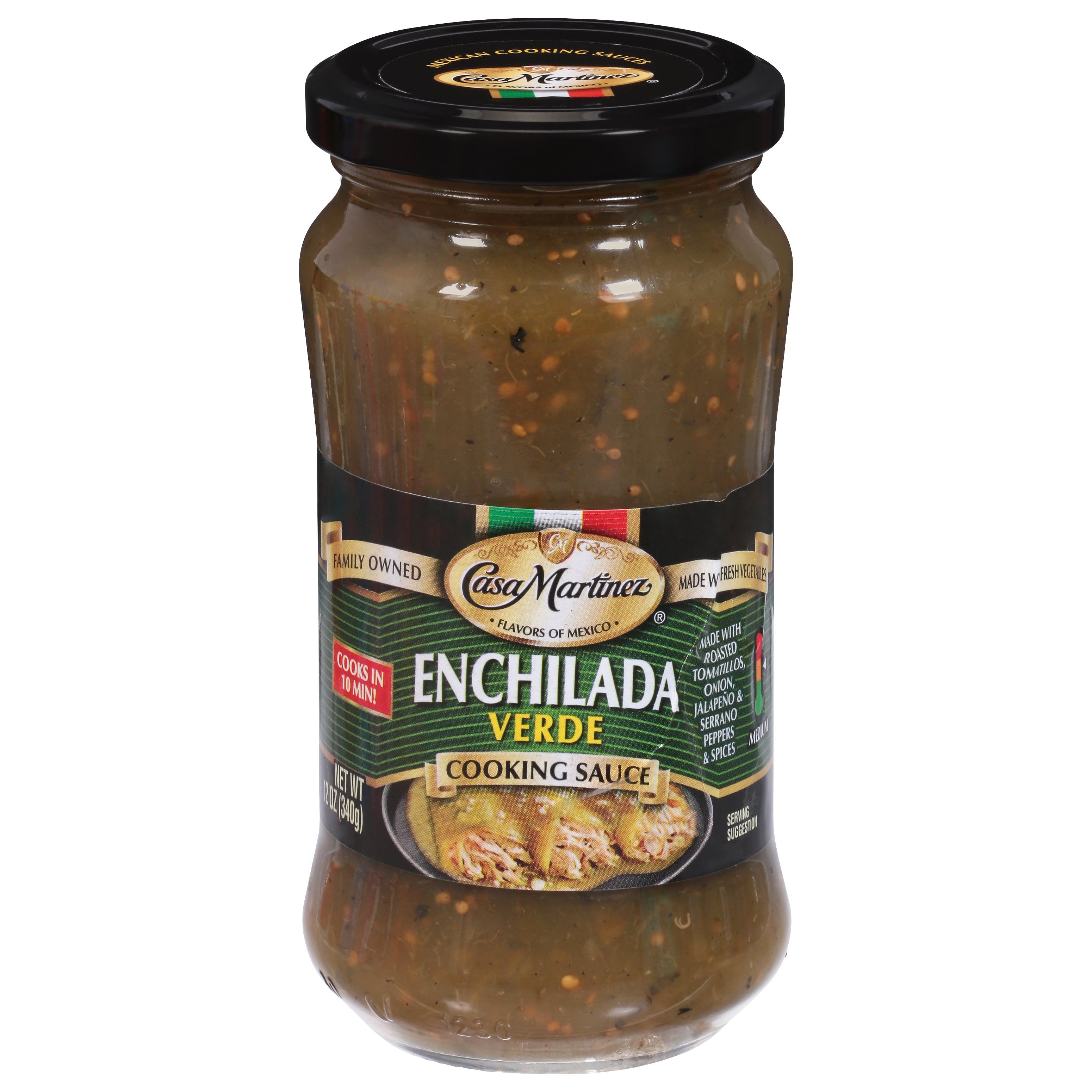 Casa Martinez Verde Enchilada Cooking Sauce 12 oz - Case of 12