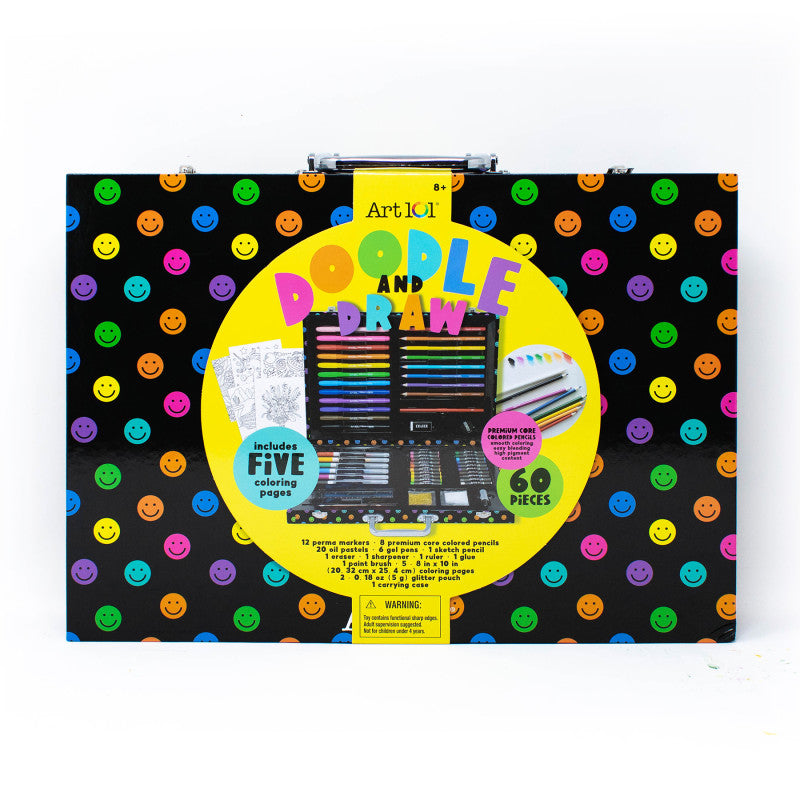ART 101 - Doodle & Draw 60-Piece Art Set