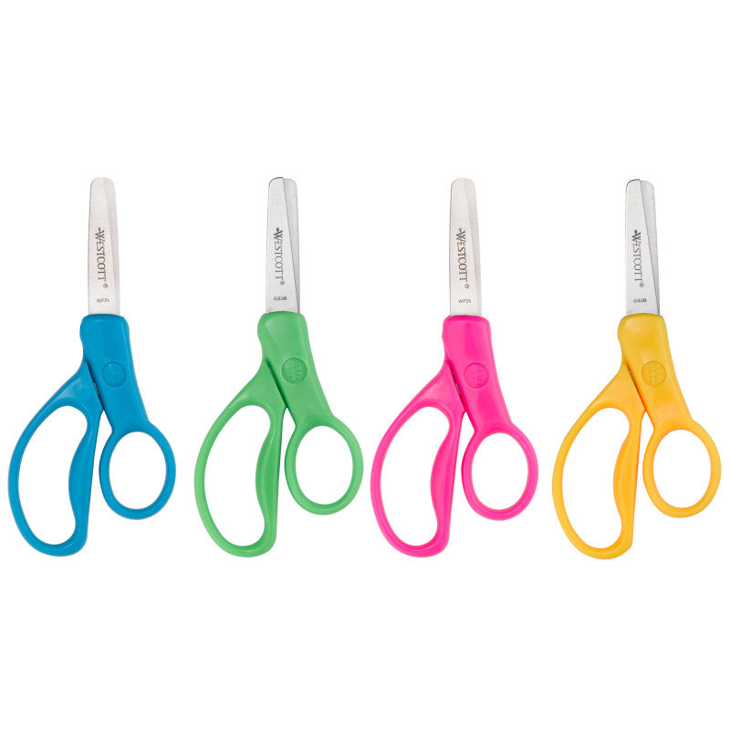WESTCOTT - Kids 5" Scissors, Blunt, Pack of 30