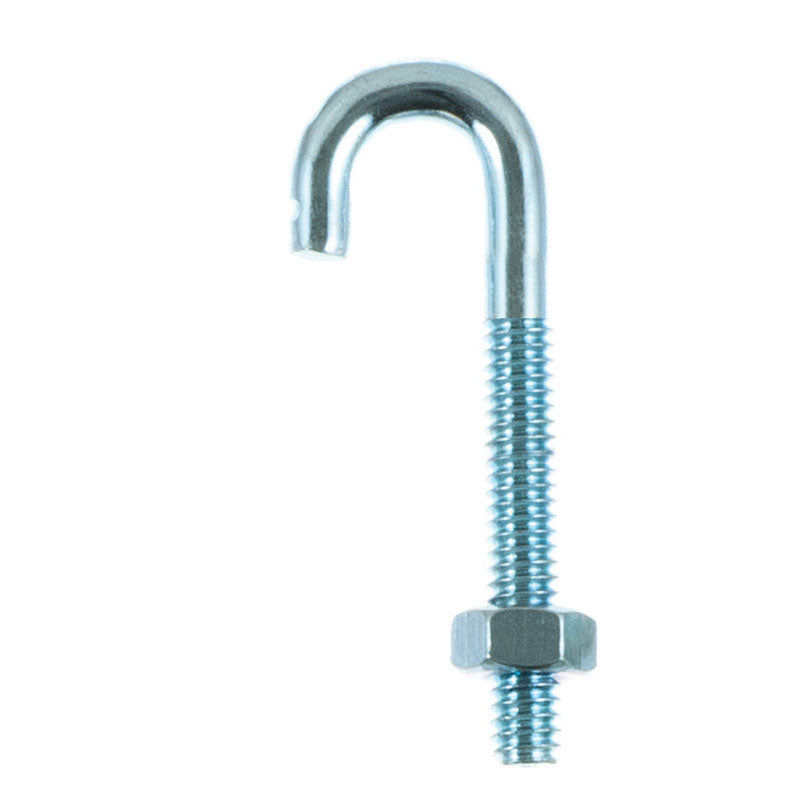 HAMPTON - Hampton Small Zinc-Plated Silver Zinc 0.6875 in. L J-Bolt 150 lb 1 pk - Case of 10