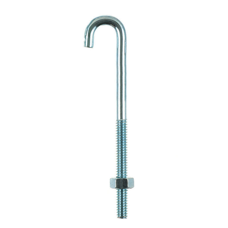 HAMPTON - Hampton Small Zinc-Plated Silver Zinc 0.6875 in. L J-Bolt 125 lb 1 pk - Case of 10