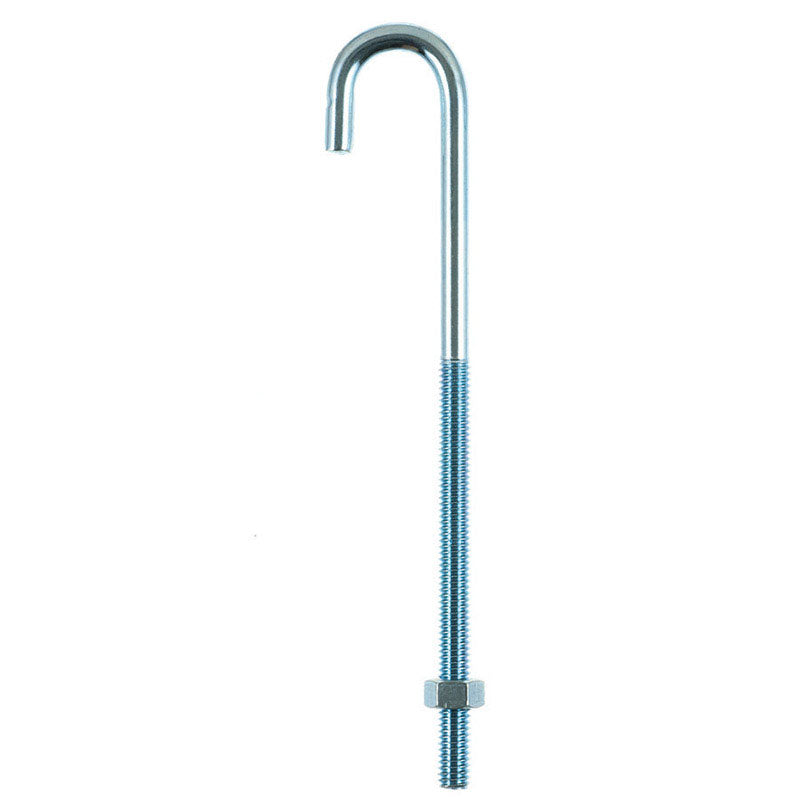 HAMPTON - Hampton Medium Zinc-Plated Silver Zinc 6.9375 in. L J-Bolt 175 lb 1 pk - Case of 10