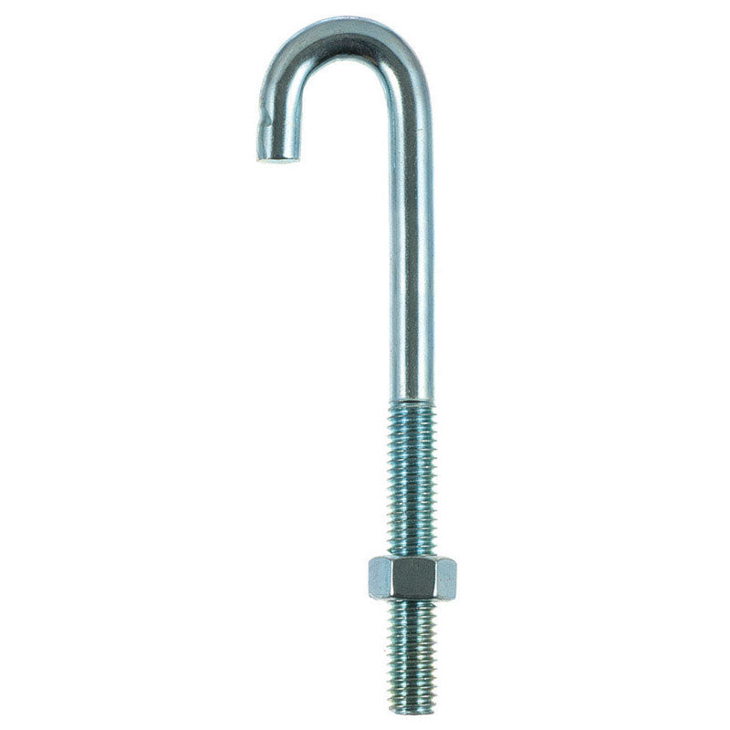 HAMPTON - Hampton Small Zinc-Plated Silver Zinc 1 in. L J-Bolt 375 lb 1 pk - Case of 10 [02-3459-869]