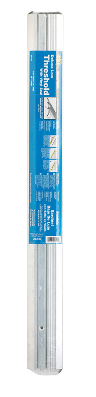 M-D BUILDING PRODUCTS - M-D 0.75 in. H X 3.75 in. W X 36 in. L Mill Aluminum Deluxe Low Threshold Silver